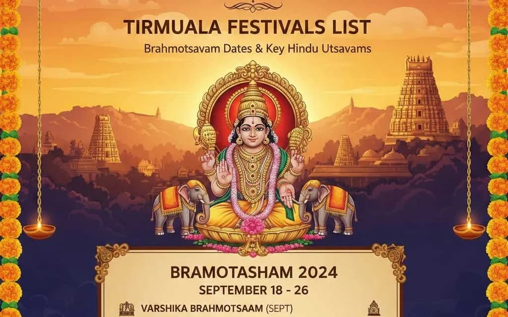 Tirumala Tirupati Festival Calendar 2026: Complete Guide to Lord Venkateswara Celebrations